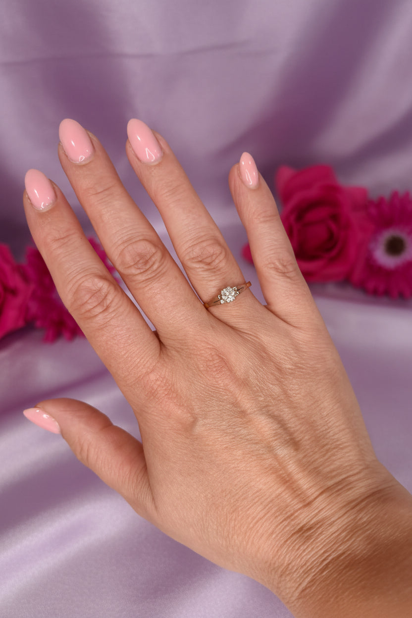 Vintage 18ct Gold Diamond Solitaire Ring | Approx. 0.60ct Round Transitional Cut Diamond